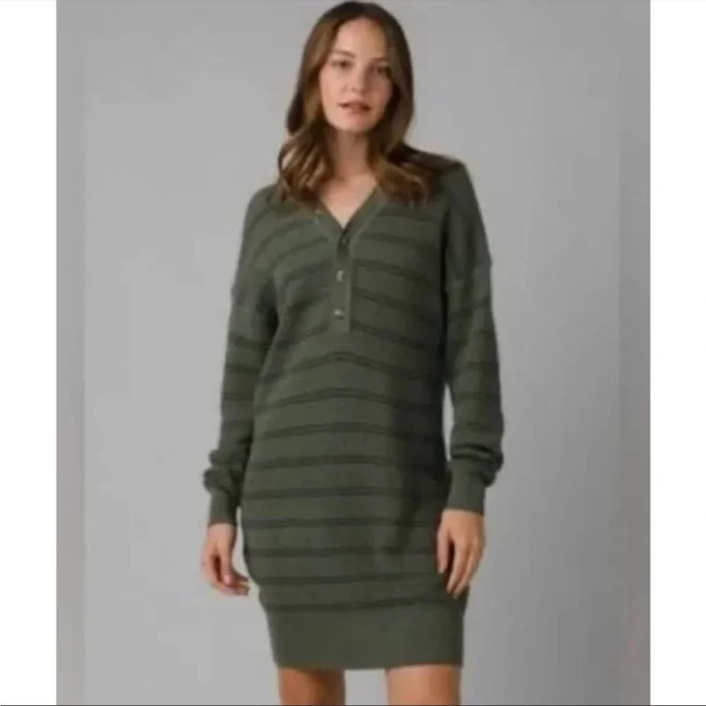 PRANA Milani Henley Dress Size Medium NWT - Picture 1 of 10